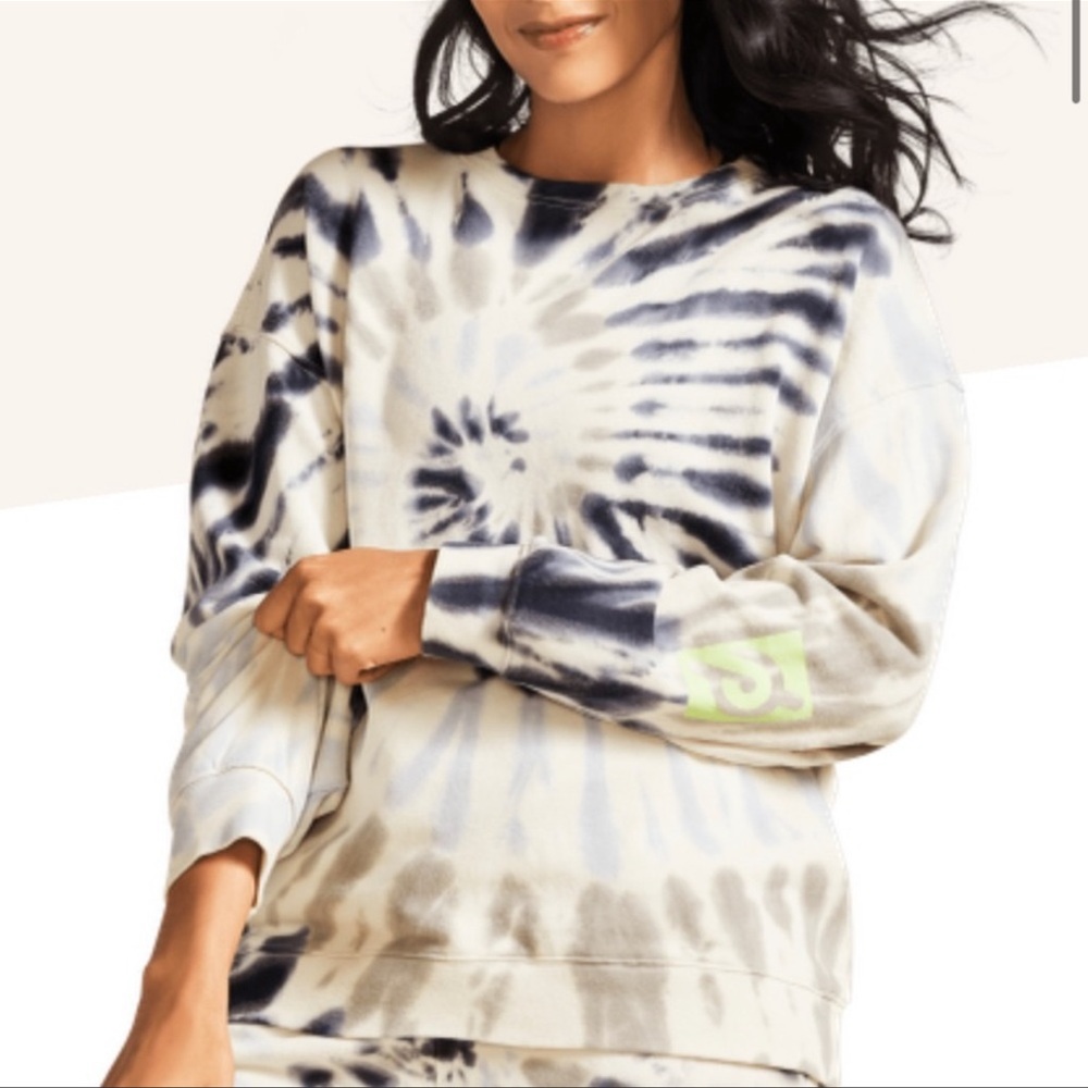 Tie dye peloton crew neck